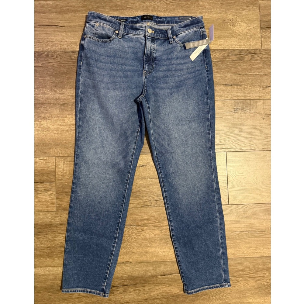 Talbots Slim Ankle Jean Womens 10 Medium Wash‎ Blue High Rise Denim 57236780